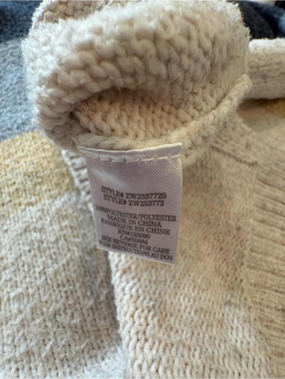 Z Supply Neutral Striped Long Sleeve Crewneck Knit Sweater Medium - Picture 7 of 7